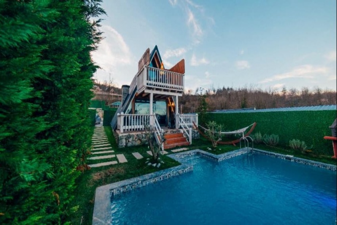 Oda Görseli: Superior Bungalov 2+1 Korunaklı-Isıtmalı Havuz / Oda Kahvaltı